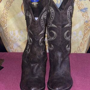 American Rag Dawn Chocolate Cowgirl  Boots